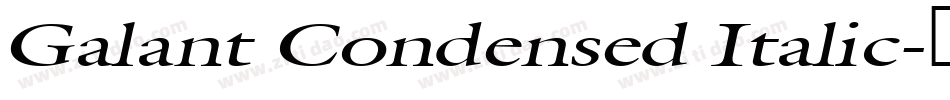 Galant Condensed Italic字体转换